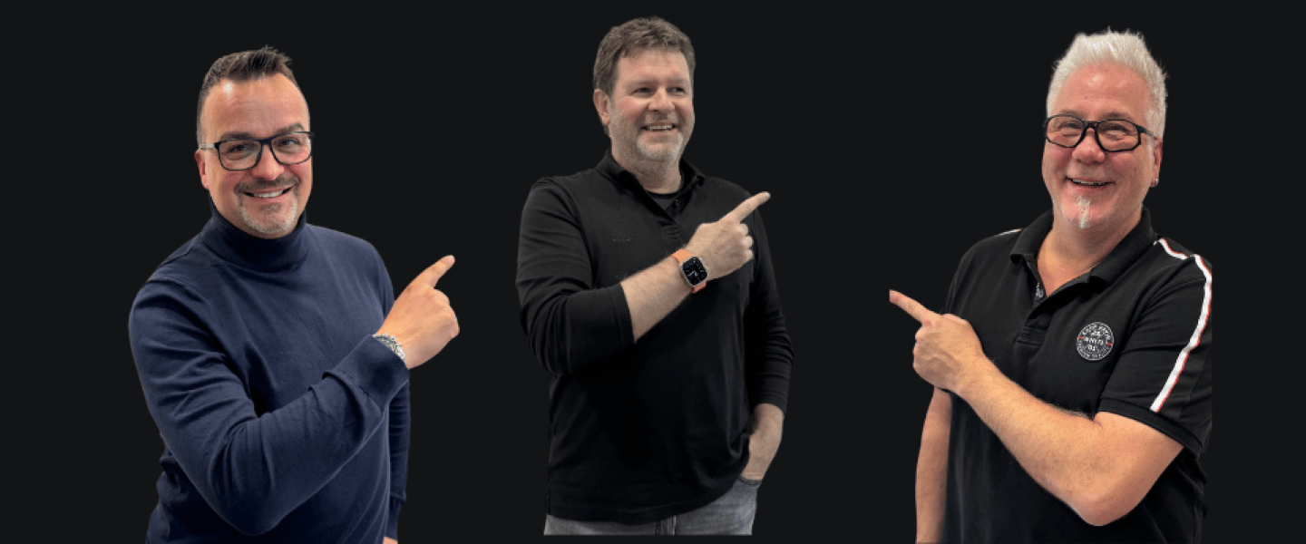 Die drei Mutmacher: Tobias Klumpp, Dirk Teß und Michael Lößel
